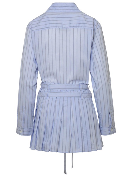 Stripes Crossed Shirt Dress