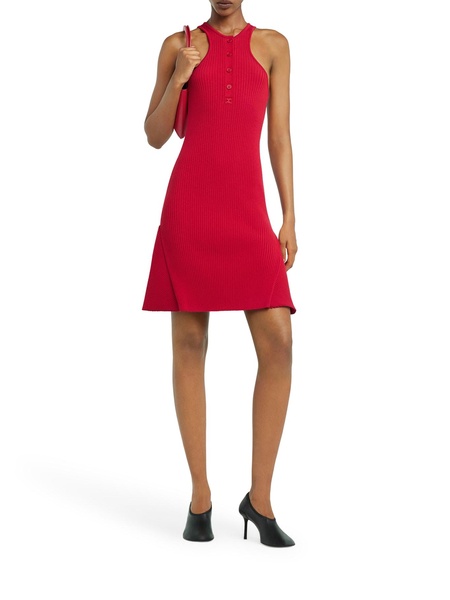 Red Viscose Blend Dress