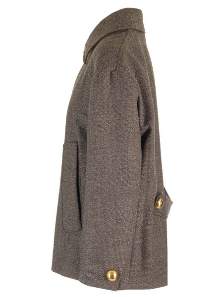 Wool And Cotton Caban
