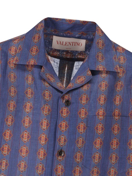 All-over Patterned Button-up Shirt