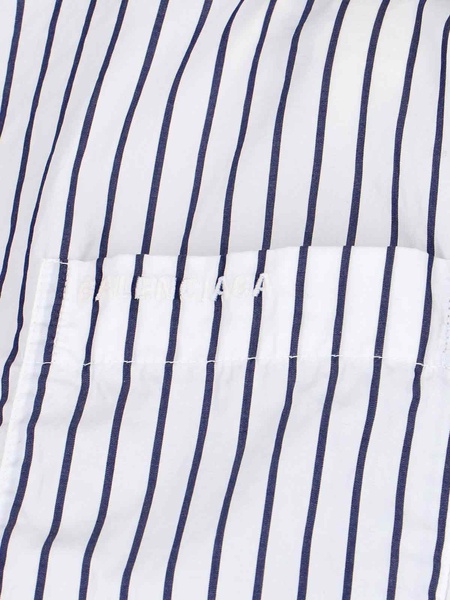 Striped Shirt With Bow Detail