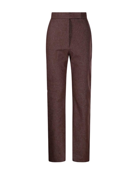 Button Detailed Straight-leg Trousers