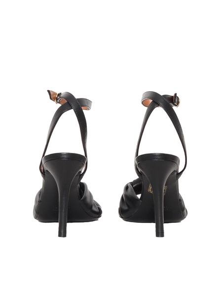 Black Leather Sandals