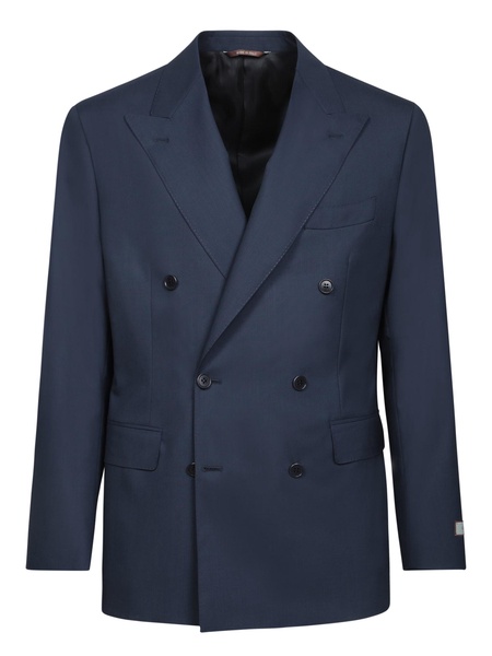 Double-breasted Blue Suit