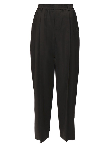 Elasticated Sartorial Pant W/ Logo Embroidery