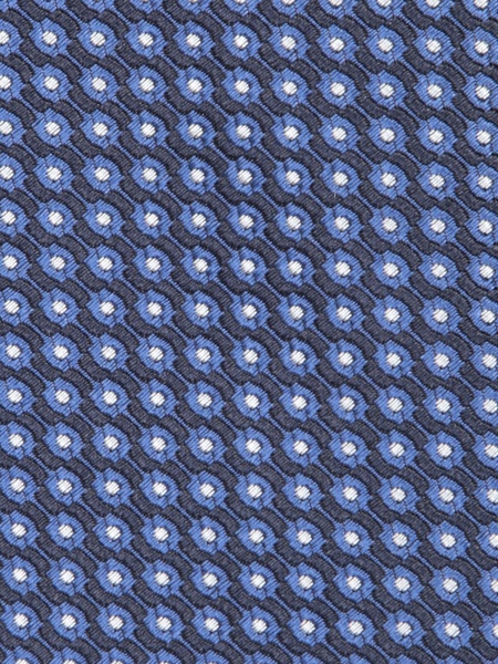 Blue/white Geometric Pattern Tie