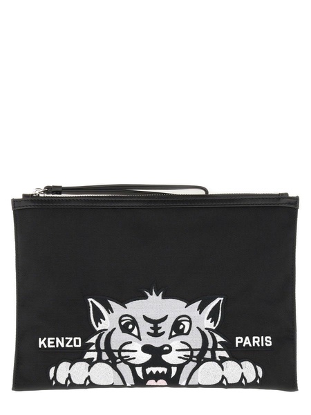 Kenzo Men Clutch "Varsity" Large