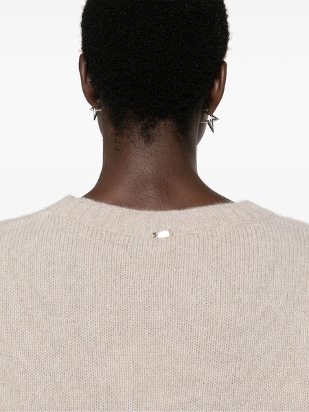 Light Grey Alpaca Wool-blend Sweater