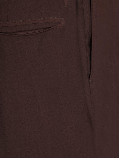 Brown Wool Crepe Suit