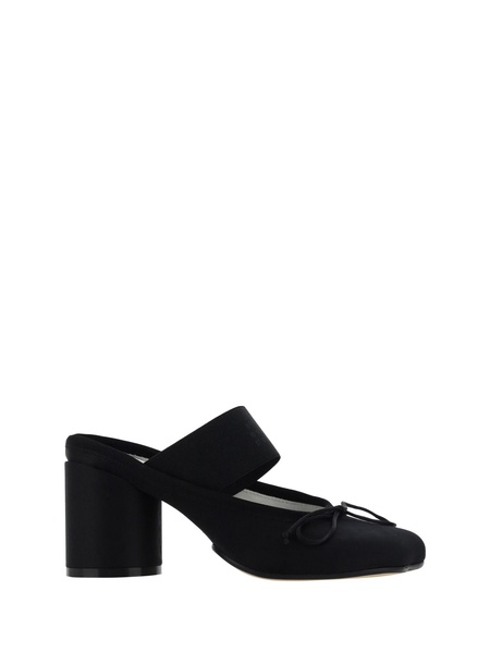 Logo Elastic Ballet Mules