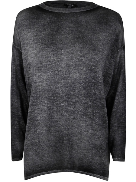 Hand Painted Boat Neck Off Gauge Pullover