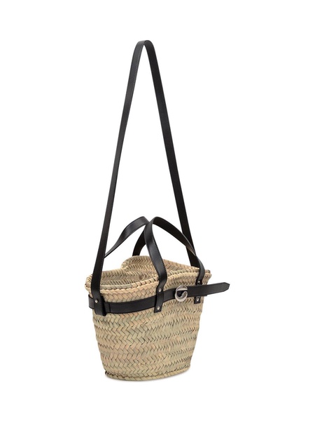 Logo Plaque Interwovened Shoulder Bag