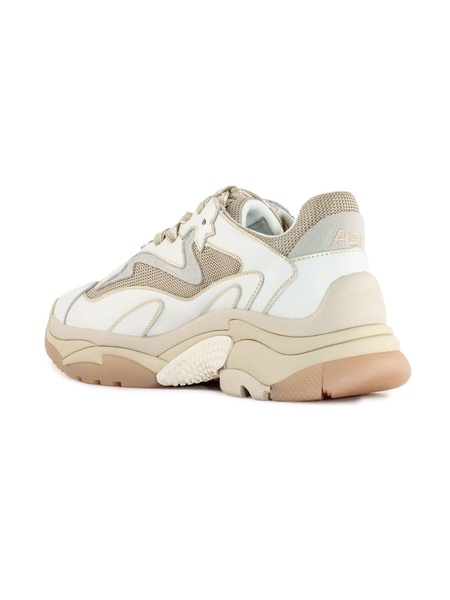 White And Beige Addict Sneakers