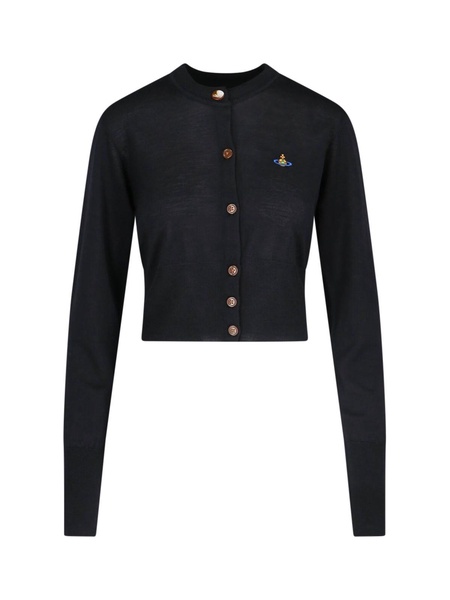 Logo Crop Cardigan