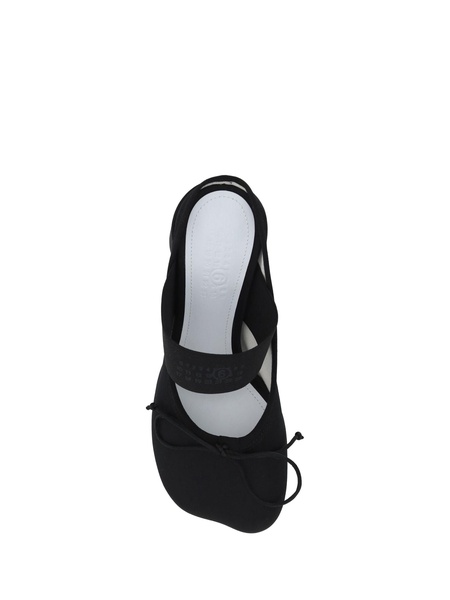 Logo Elastic Ballet Mules