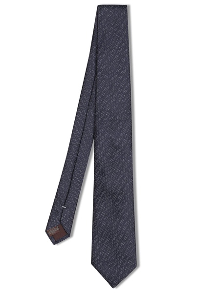 Geometric Blue Tie 8cm