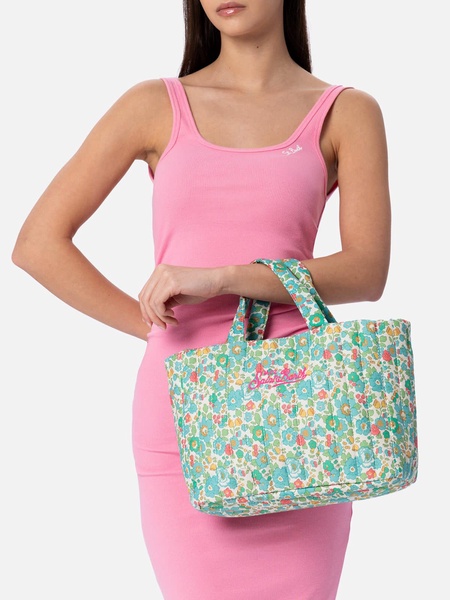 Betsy Quilted Soft Tote Mid Bag | Made With Liberty Fabric