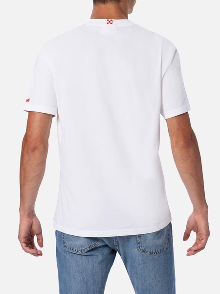 Man Cotton T-shirt With Aperol Spritz Print And Embroidery | Aperol Special Edition