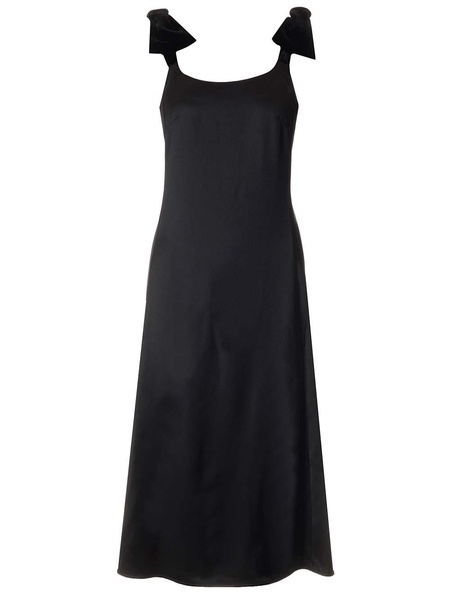Velvet Bow Midi Dress