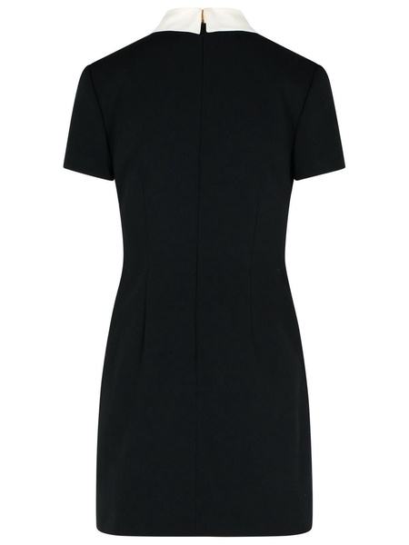 Alessandra Rich Black Virgin Wool Dress Women