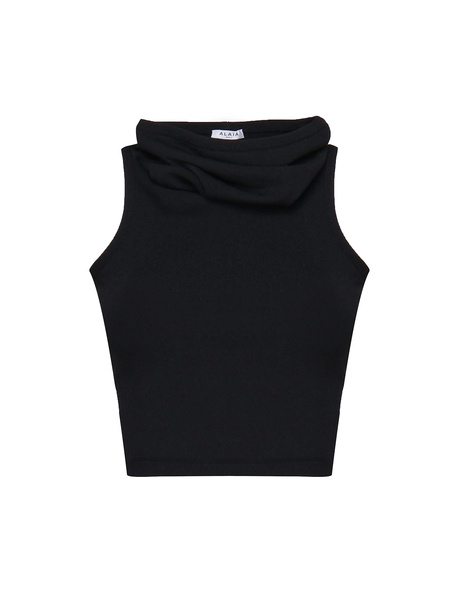 Black Hooded Top