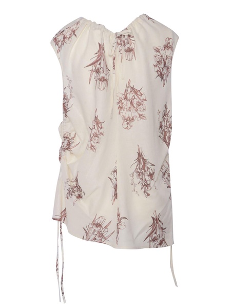 White Top With Prints