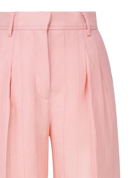 Nathalie Trousers In Linen Blend