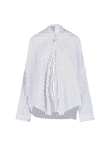 Striped Shirt With Bow Detail