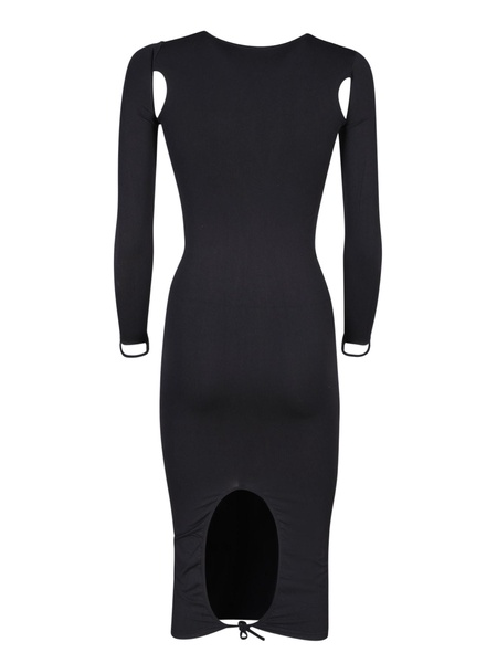 Cut-out Details Black Dress