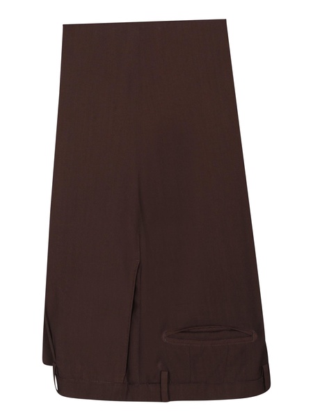 Brown Wool Crepe Suit