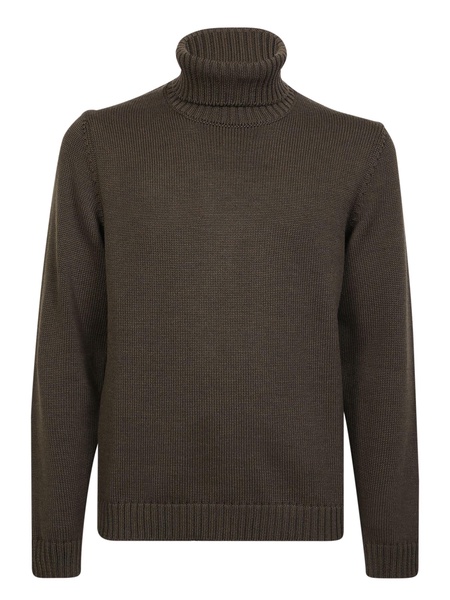 High-neck Pullover Military Green
