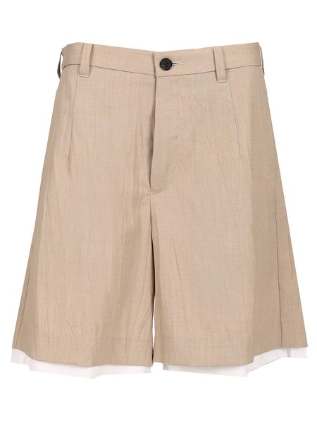 Mens Layered Suit Short Pants