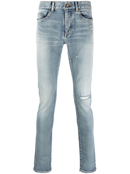 SAINT LAURENT Low Waist Skinny 5 Pockets Pants for Men