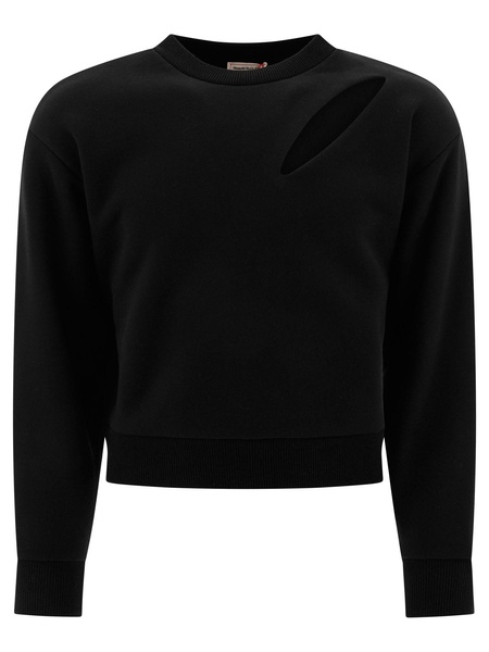 Slashed Sweatshirt Sweatshirts Black