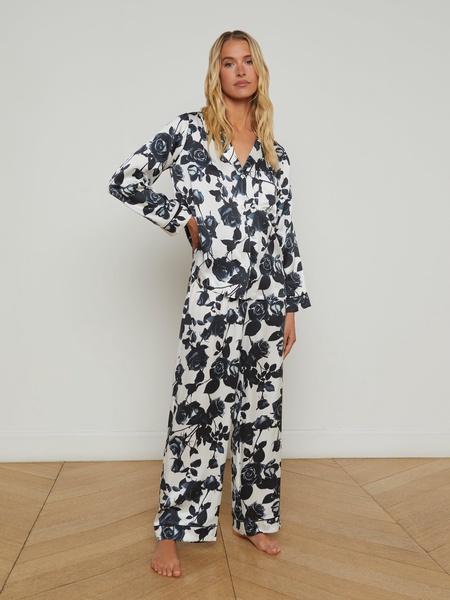 Inez Silk Long Pajama Set