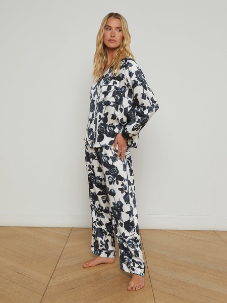 Inez Silk Long Pajama Set