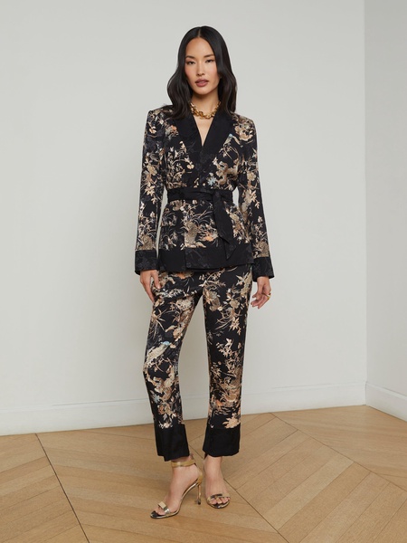 Jordana Satin Wrap Blazer