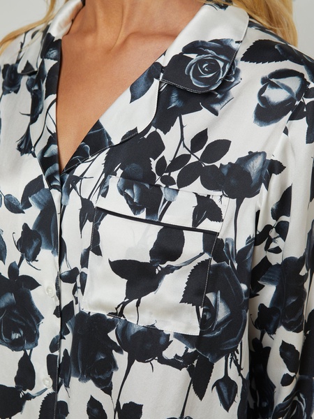 Inez Silk Long Pajama Set