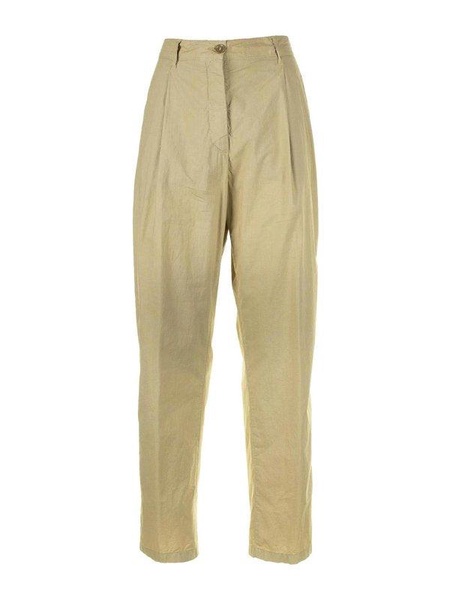 Beige High Waist Trousers
