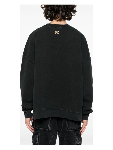 Black Logo Print Hoodie