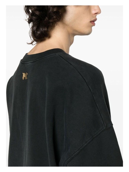 Black Logo Print Hoodie
