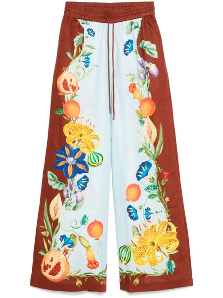 DAHLIA FLORAL LINEN PANT