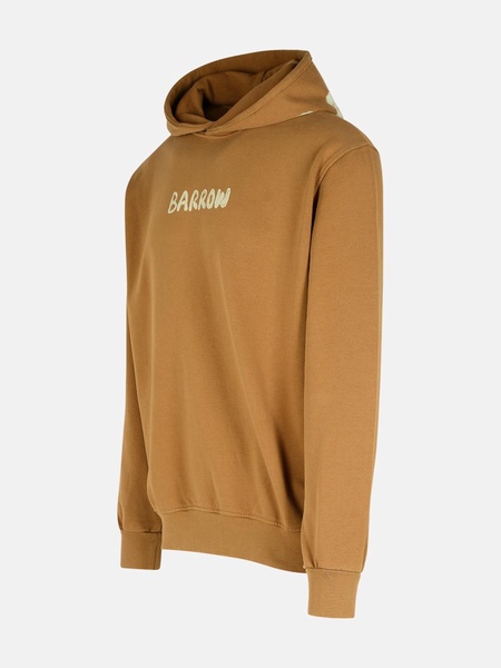BROWN COTTON SWEATSHIRT