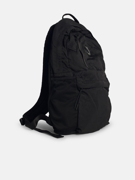 BLACK NYLON BACKPACK