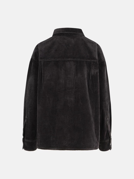 'GWEN' BLACK COTTON SHIRT