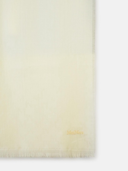 'MAGICO' WHITE WOOL SCARF