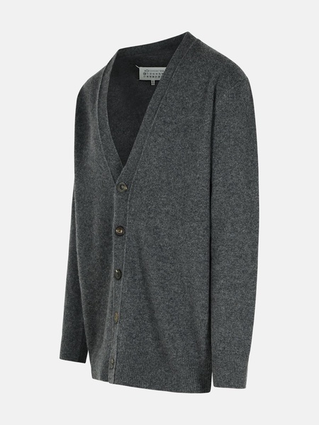 GREY WOOL CARDIGAN