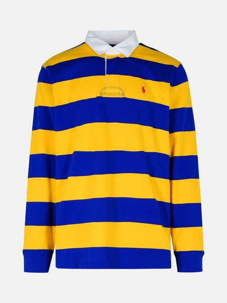 'RUGBY' YELLOW COTTON POLO SHIRT