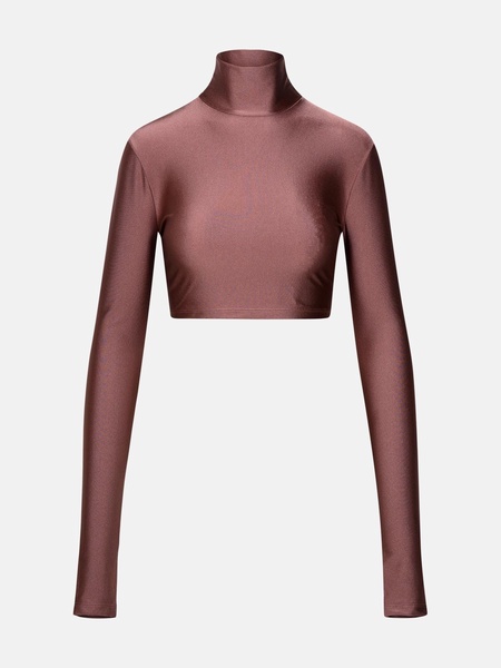 TOP IN MAUVE POLYAMIDE BLEND