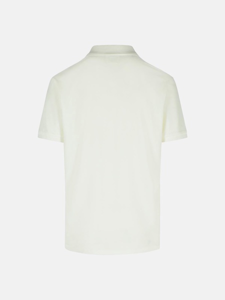 WHITE COTTON POLO SHIRT